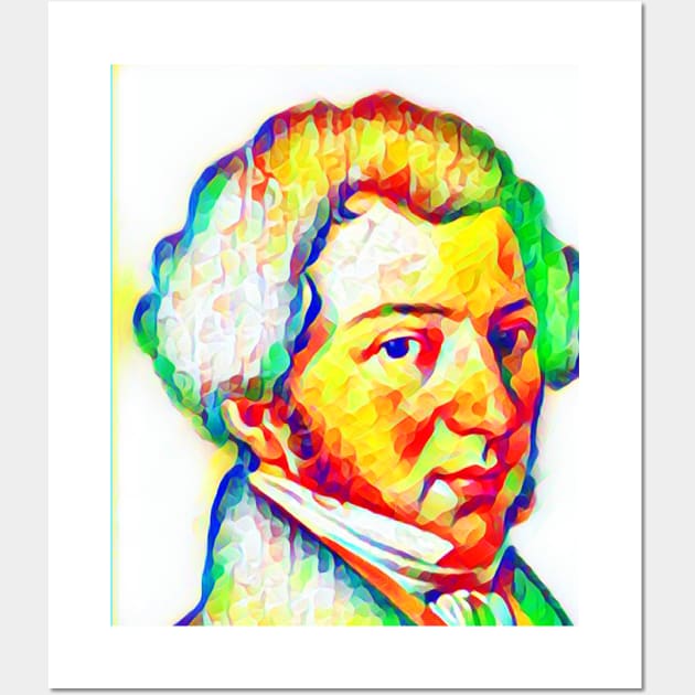 Gioachino Rossini Colourful Portrait | Gioachino Rossini Artwork 11 Wall Art by JustLit